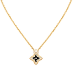 [Clover Jewelry]STAR PEDANT PINK GOLD DIAMOND NECKLACE