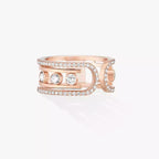 [Clover Jewelry]Move 10th Diamond Ring in Gold