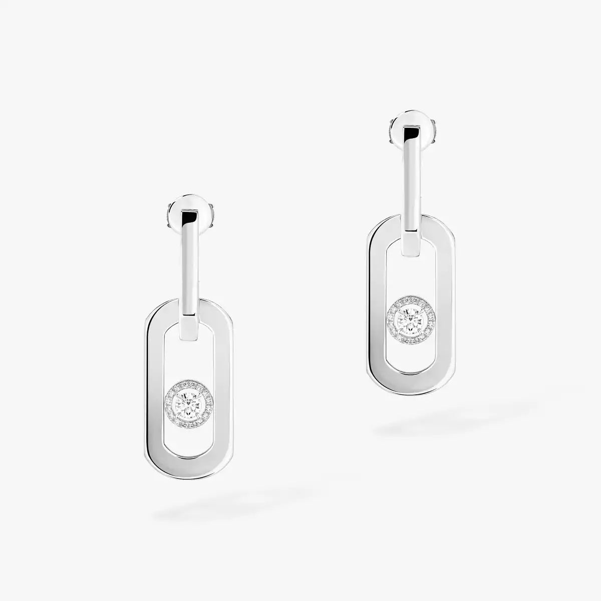 [Clover Jewelry] So Move XL Diamond Hoop Earring