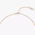 [Clover Jewelry]Lucky Eye Diamond Necklace in Rose Gold and Turquoise