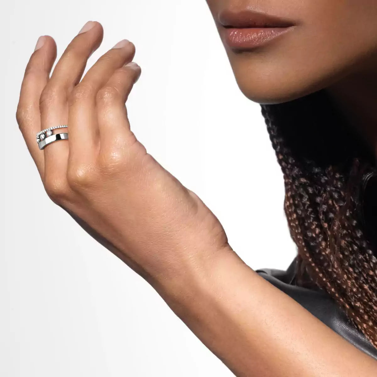 [Clover Jewelry]Move Romane Diamond Ring