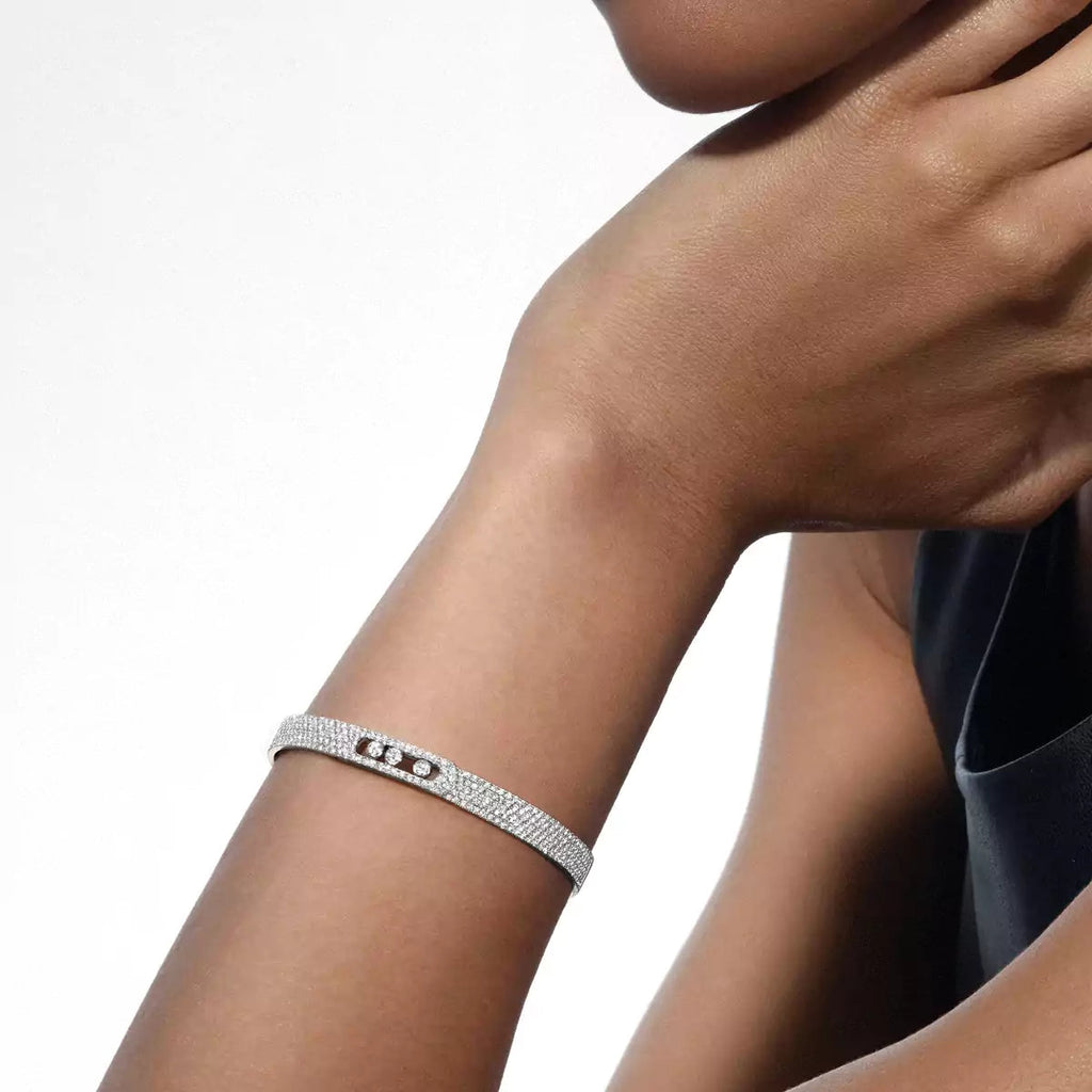 [Clover Jewelry]Move Noa Full Pavé Diamond Bangle Bracelet