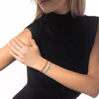 [Clover Jewelry]Messika Care(s) pink cord pavé bracelet