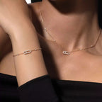 [Clover Jewelry]Diamond Necklace Move Uno