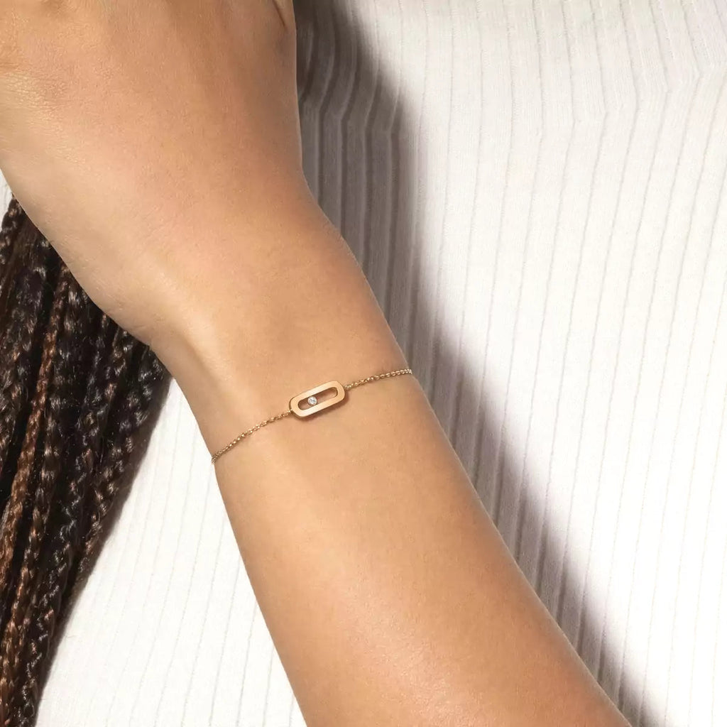 [Clover Jewelry]Move Uno Diamond Bracelet