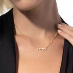 [Clover Jewelry] Baby Move Gold Diamond Necklace