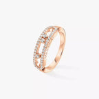 [Clover Jewelry] Baby Move Gold Diamond Pave_ Ring