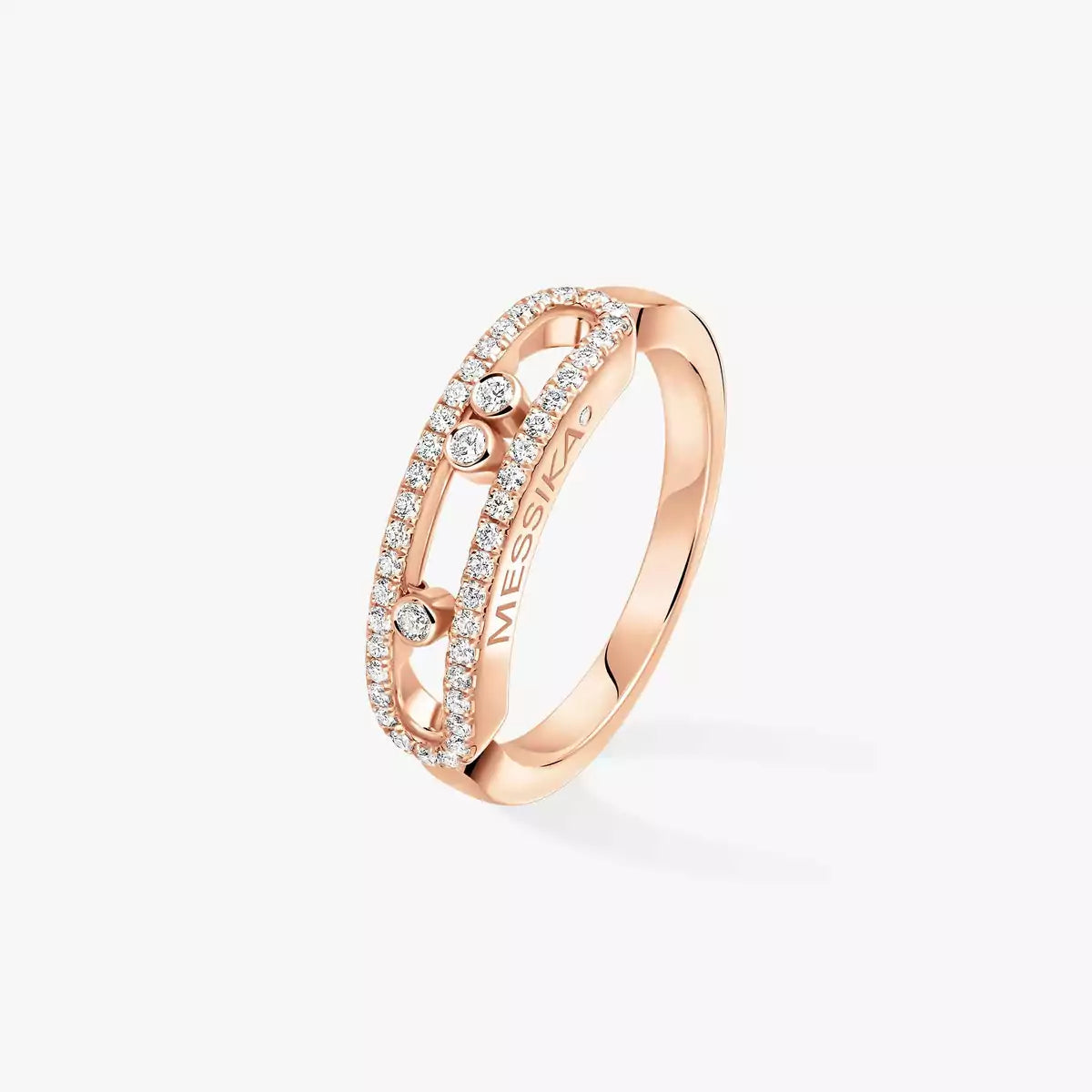 [Clover Jewelry] Baby Move Gold Diamond Pave_ Ring