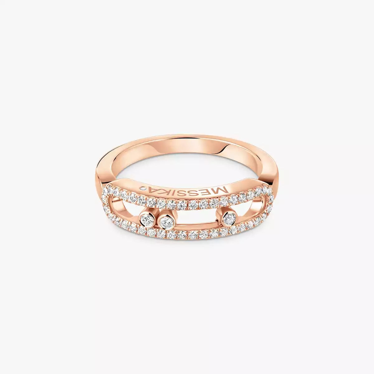 [Clover Jewelry] Baby Move Gold Diamond Pave_ Ring