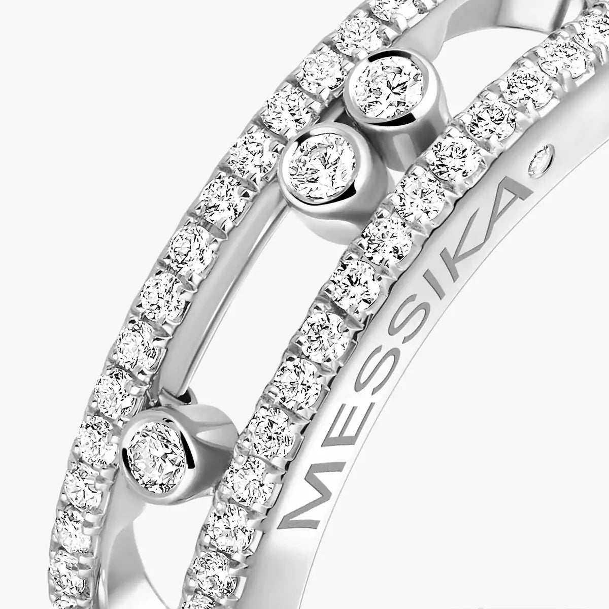 [Clover Jewelry] Baby Move Gold Diamond Pave_ Ring