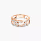 [Clover Jewelry] Move Gold Diamond Pave_ Ring