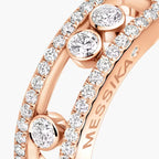 [Clover Jewelry] Move Gold Diamond Pave_ Ring