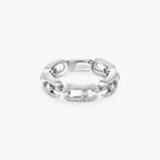 [Clover Jewelry]Move Link Pave_-Set Diamond Ring in Gold