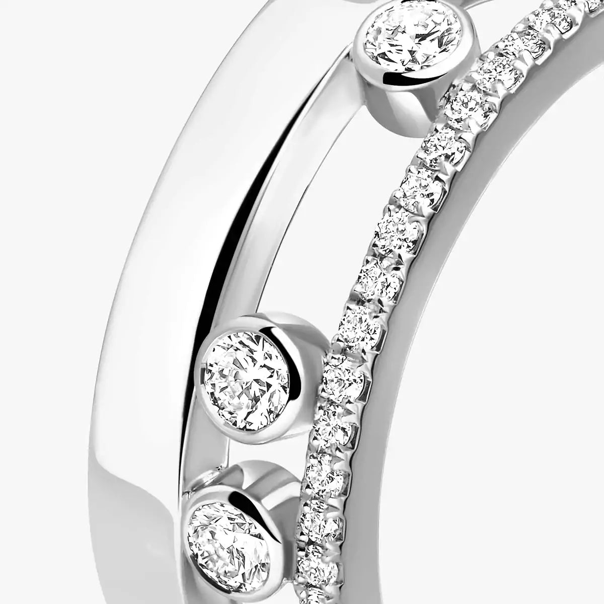 [Clover Jewelry]Move Romane Diamond Ring