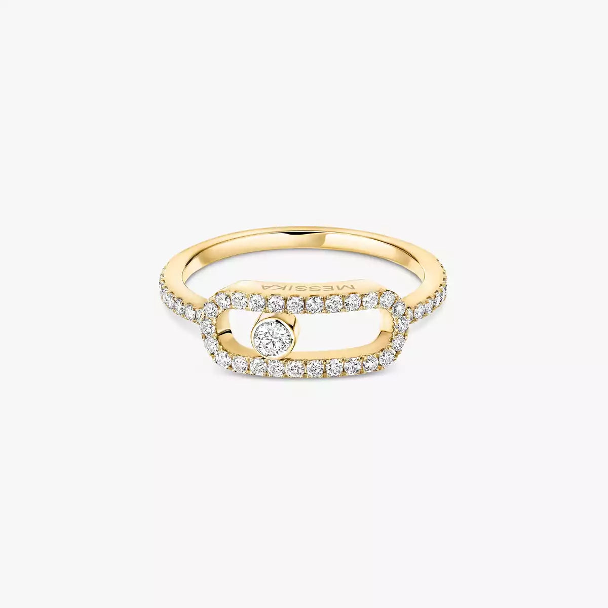 [Clover Jewelry]Move Uno Diamond Ring in Gold