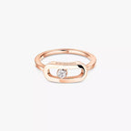 [Clover Jewelry]Move Uno Diamond Ring in Gold