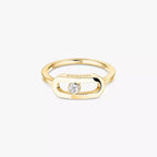 [Clover Jewelry]Move Uno Diamond Ring in Gold