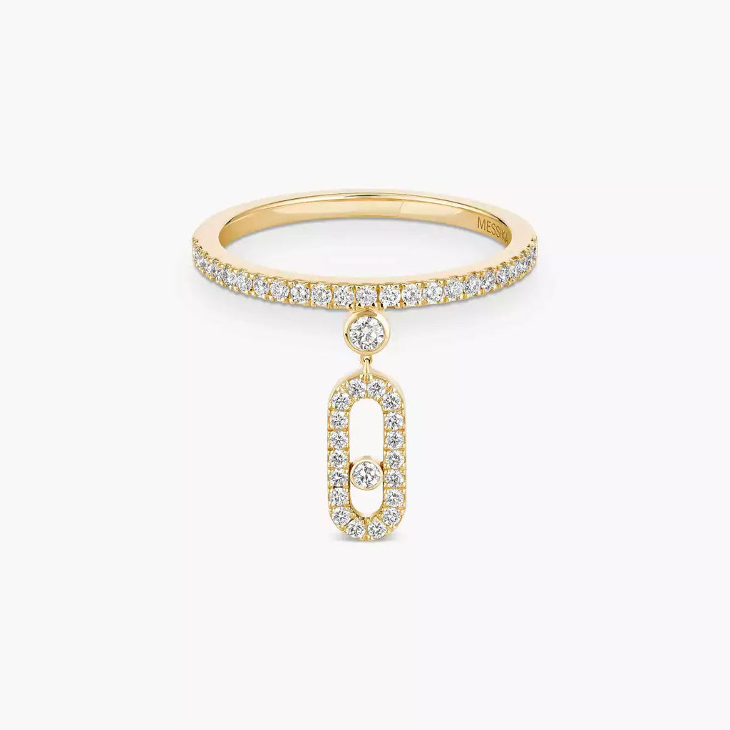 [Clover Jewelry]Move Uno Diamond Ring