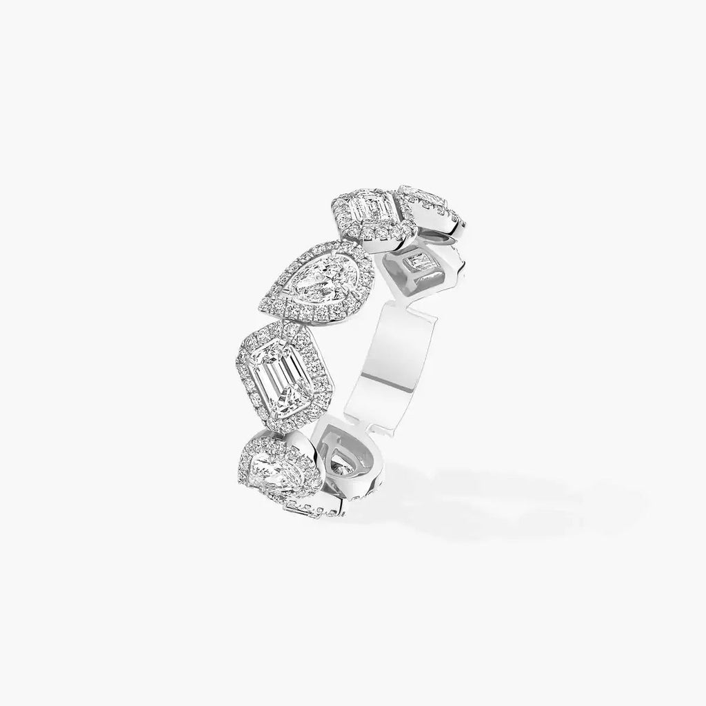 [Clover Jewelry]Diamond Wedding Ring My Twin
