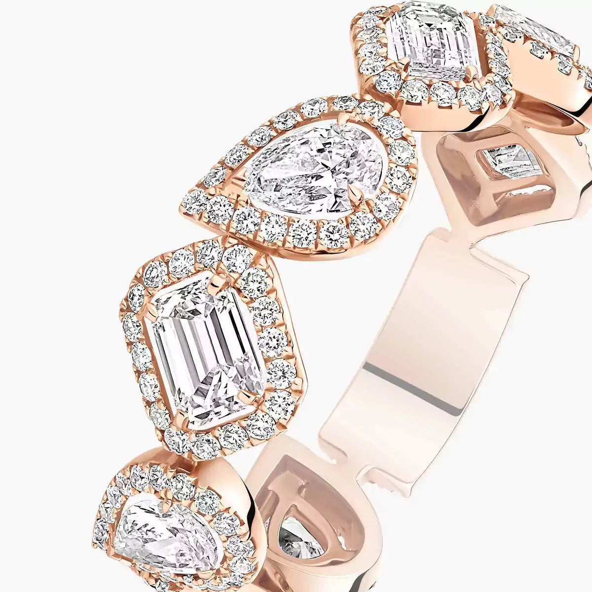 [Clover Jewelry]Diamond Wedding Ring My Twin