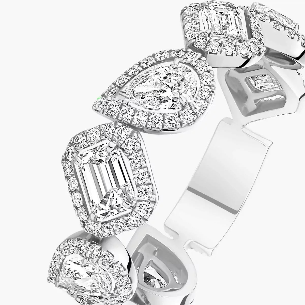 [Clover Jewelry]Diamond Wedding Ring My Twin