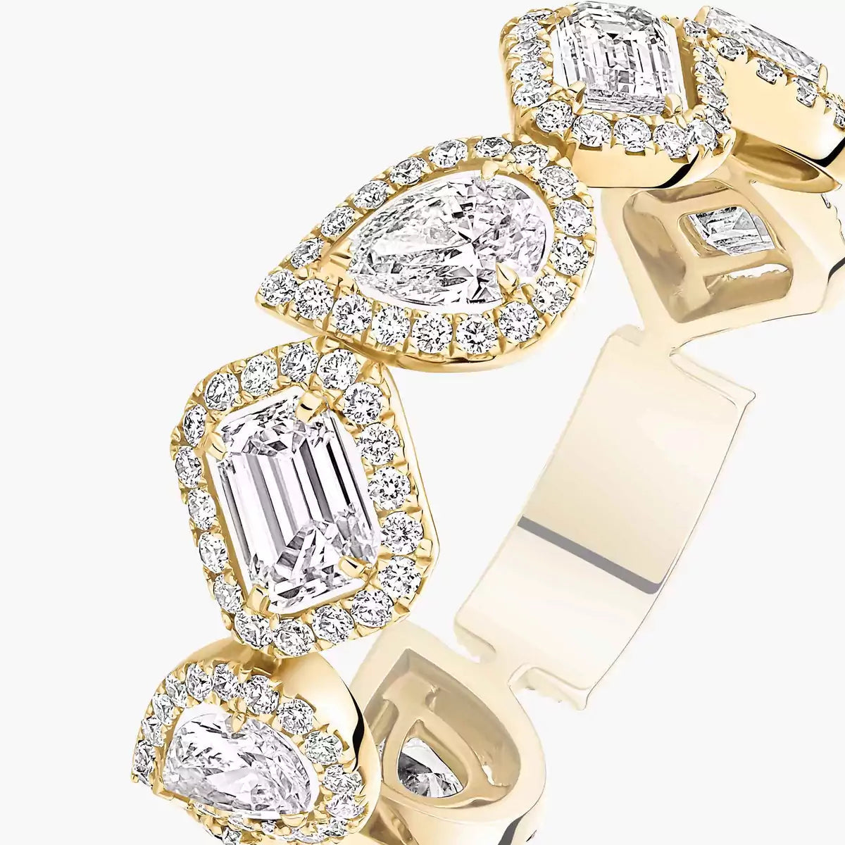[Clover Jewelry]Diamond Wedding Ring My Twin