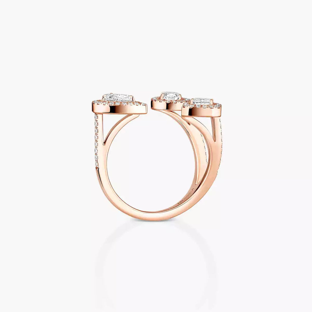 [[Clover Jewelry] Diamond Ring 0,25ct My Twin Trilogy