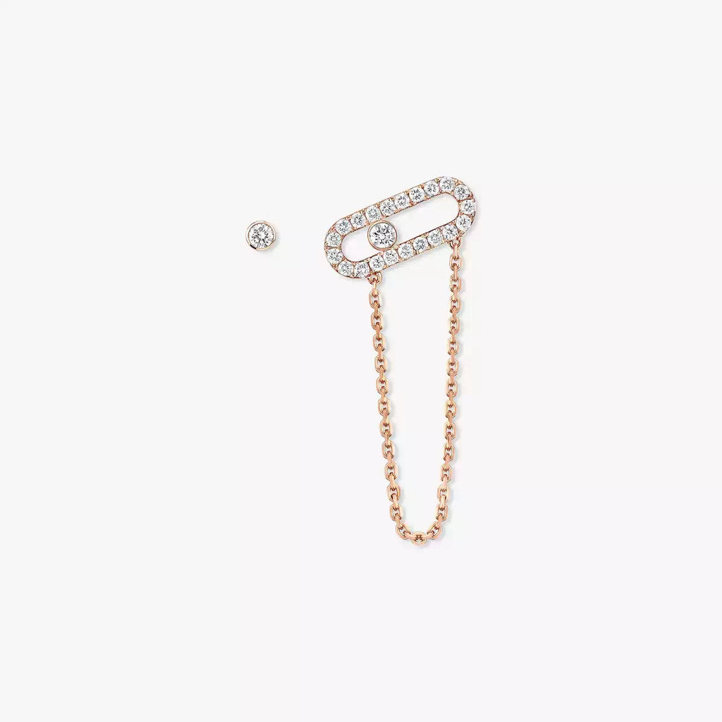 [Clover Jewelry]Move Uno Diamond Earrings