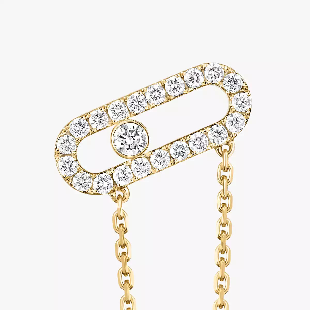 [Clover Jewelry]Move Uno Diamond Earrings