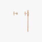 [Clover Jewelry]Move Uno Diamond Earrings