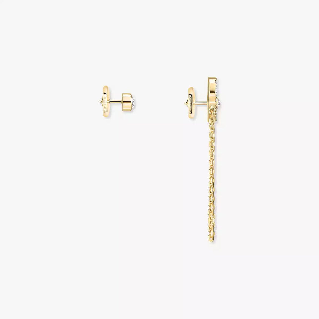 [Clover Jewelry]Move Uno Diamond Earrings