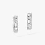 [Clover Jewelry]Diamond Pave_ Hoop Earrings Move