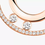 [Clover Jewelry]Move Romane Small Diamond Hoop Earrings