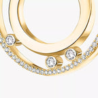 [Clover Jewelry]Move Romane Small Diamond Hoop Earrings
