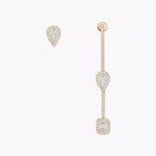 [Clover Jewelry]Diamond Drop Earrings My Twin