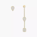 [Clover Jewelry]Diamond Drop Earrings My Twin