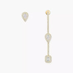 [Clover Jewelry]Diamond Drop Earrings My Twin