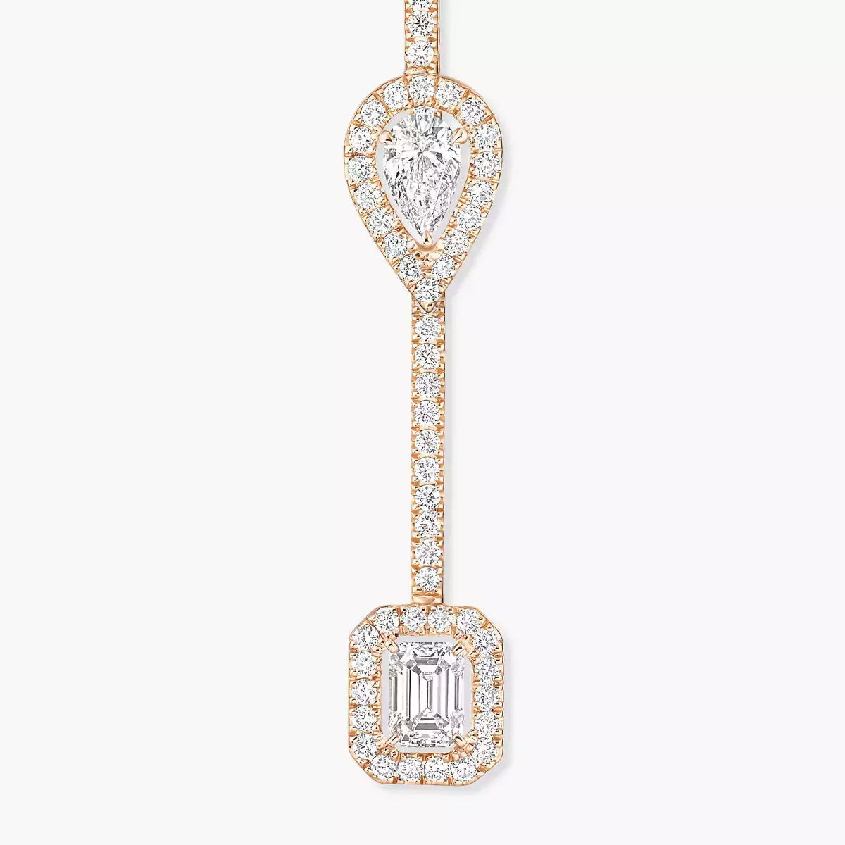 [Clover Jewelry]Diamond Drop Earrings My Twin