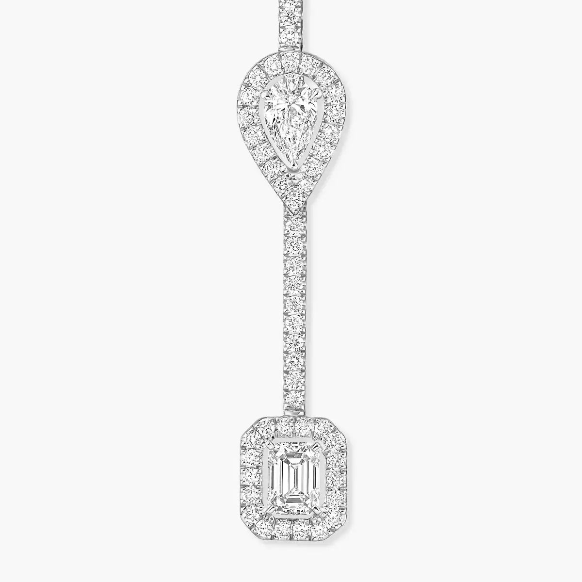 [Clover Jewelry]Diamond Drop Earrings My Twin