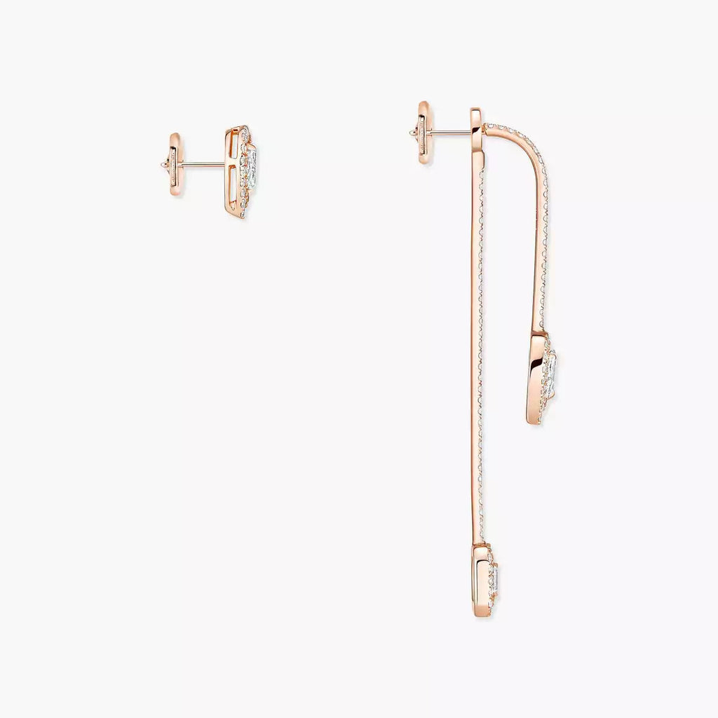 [Clover Jewelry]Diamond Drop Earrings My Twin