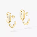 [Clover Jewelry]Diamond Mini Hoop Earrings Move Classique