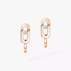 [Clover Jewelry]Diamond Mini Hoop Earrings Move Classique
