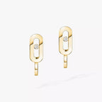 [Clover Jewelry]Diamond Mini Hoop Earrings Move Classique