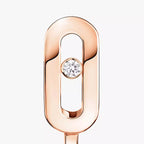 [Clover Jewelry]Diamond Mini Hoop Earrings Move Classique