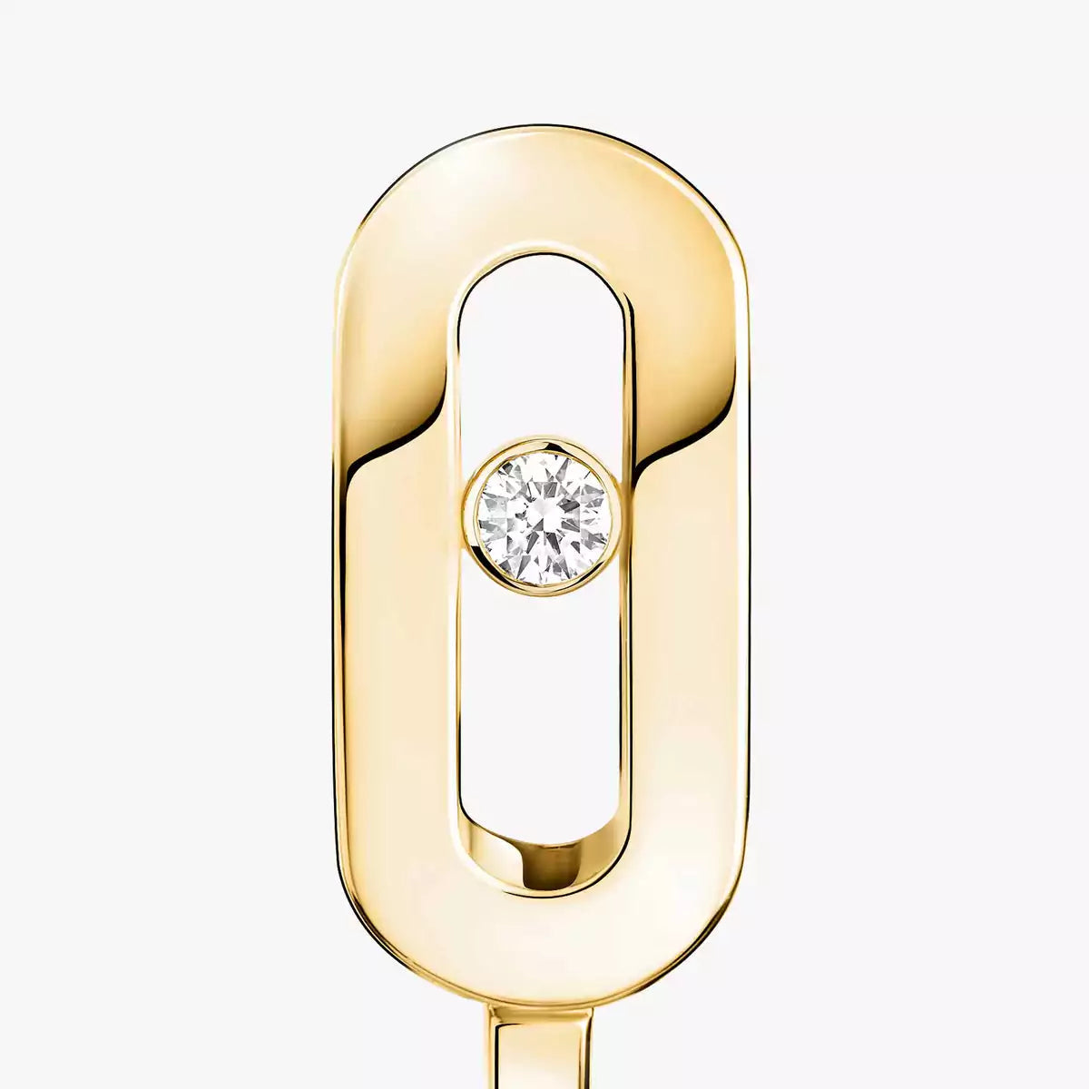[Clover Jewelry]Diamond Mini Hoop Earrings Move Classique