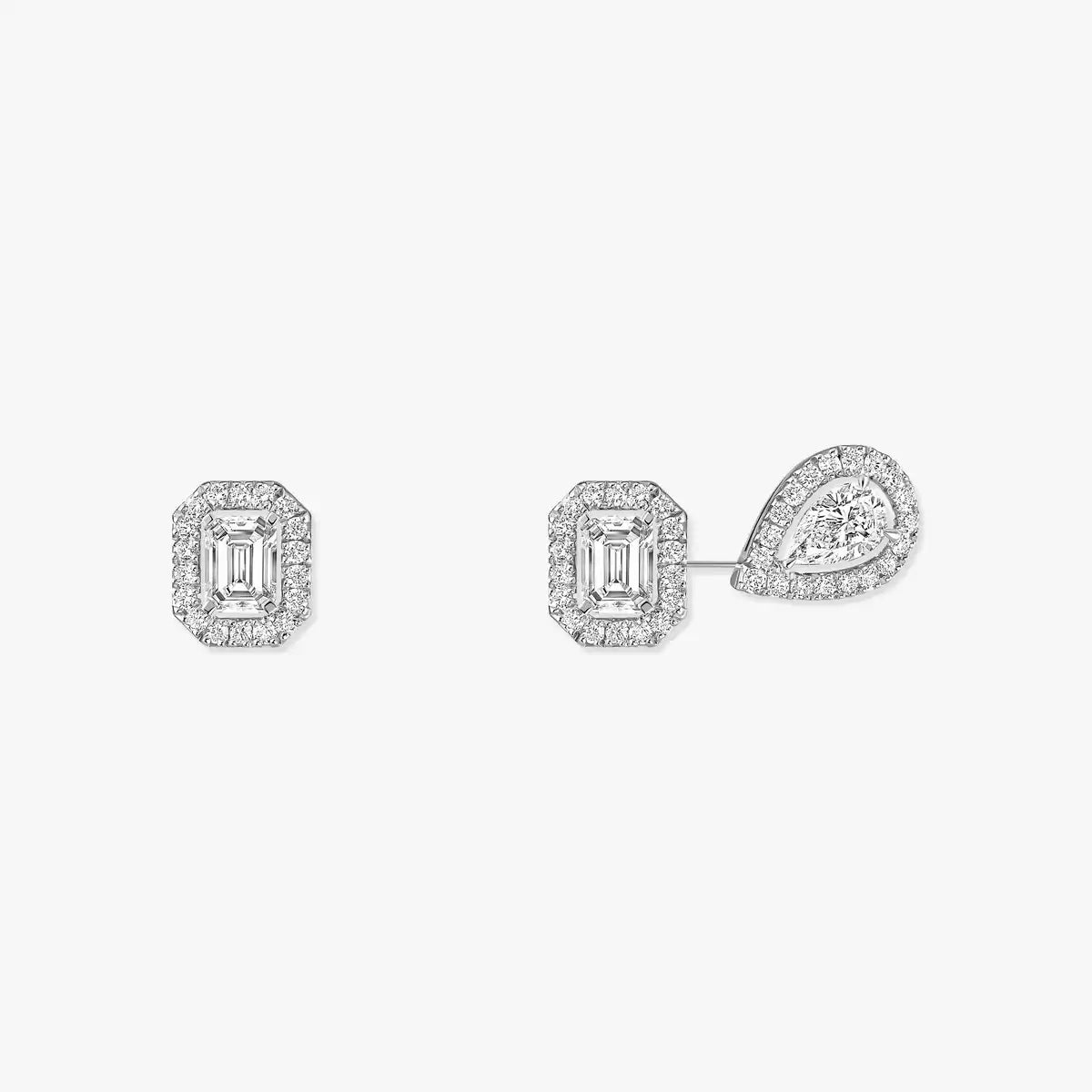 [Clover Jewelry]Diamond Earrings 0,10ct My Twin 1+2