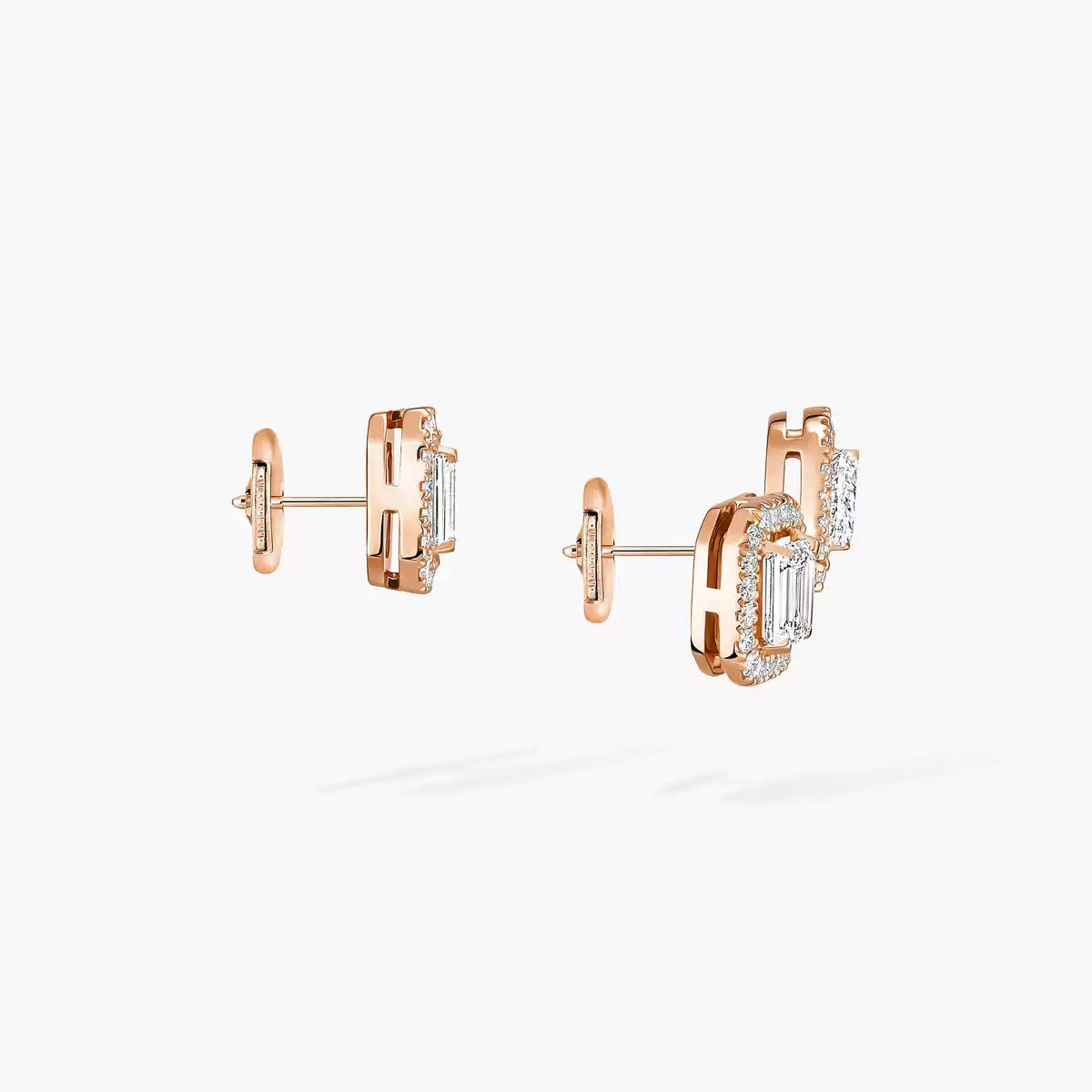 [Clover Jewelry]Diamond Earrings 0,10ct My Twin 1+2