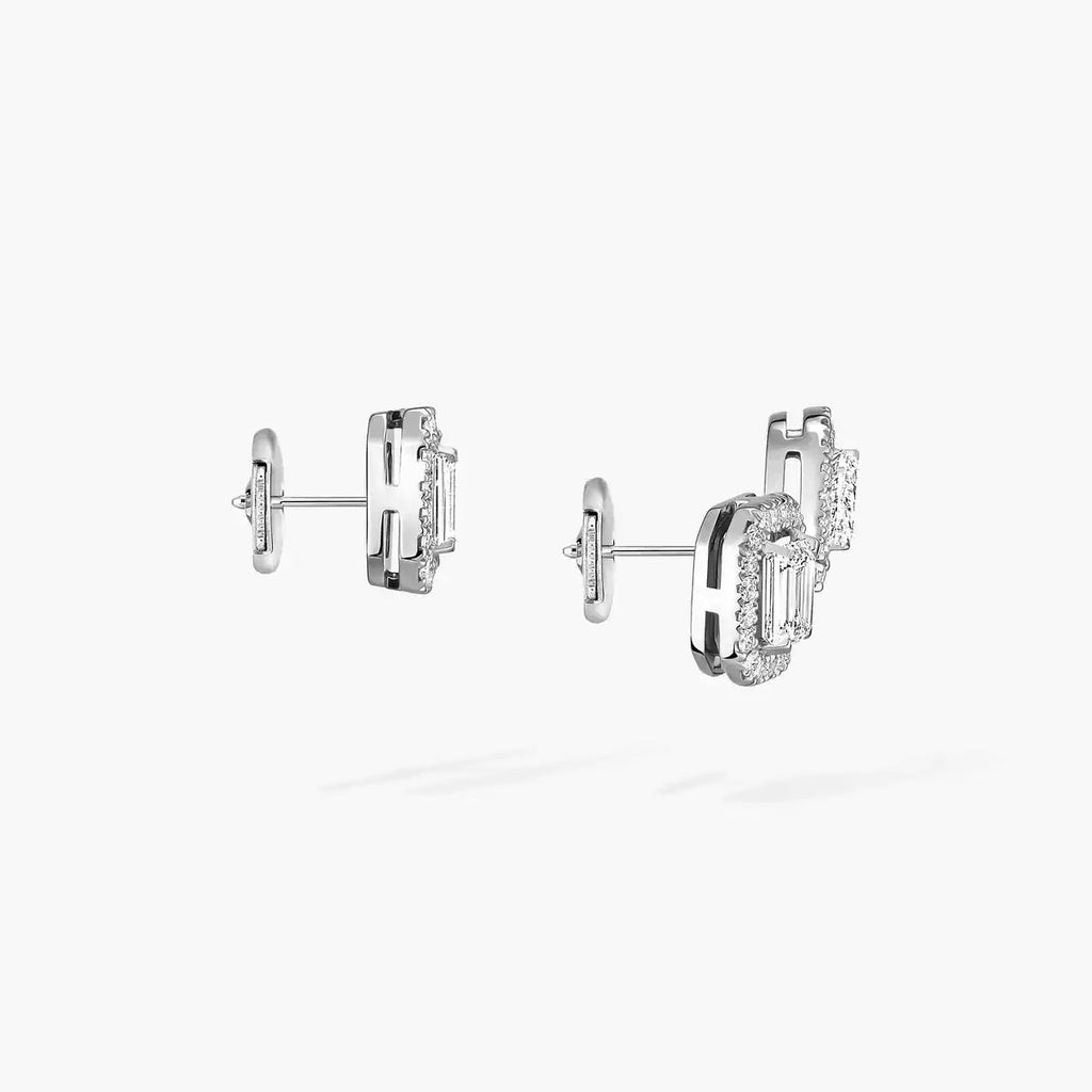 [Clover Jewelry]Diamond Earrings 0,10ct My Twin 1+2