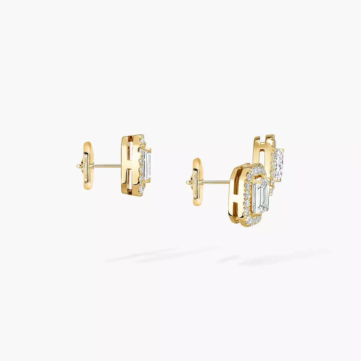 [Clover Jewelry]Diamond Earrings 0,10ct My Twin 1+2