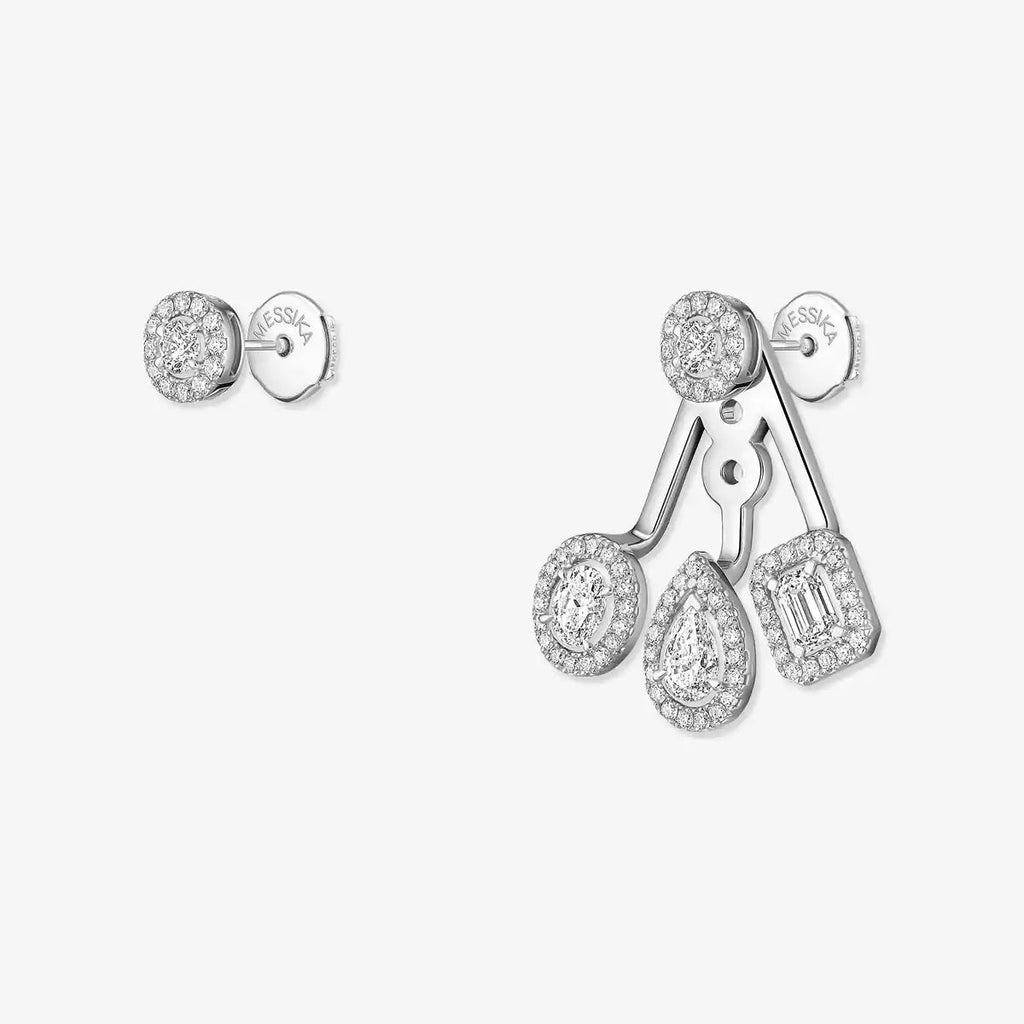 [Clover Jewelry] My Twin Trio  Diamond Earrings